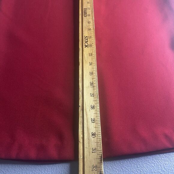 Vtg MISS DORBY 2-Piece Midi Skirt Sleeveless Blouse Set Petite Womens 10 P Red - Picture 10 of 14